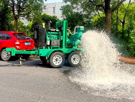 Portable Flood Control and Drainage Diesel Engine Self Suction Pump Centrifugal Water Pump